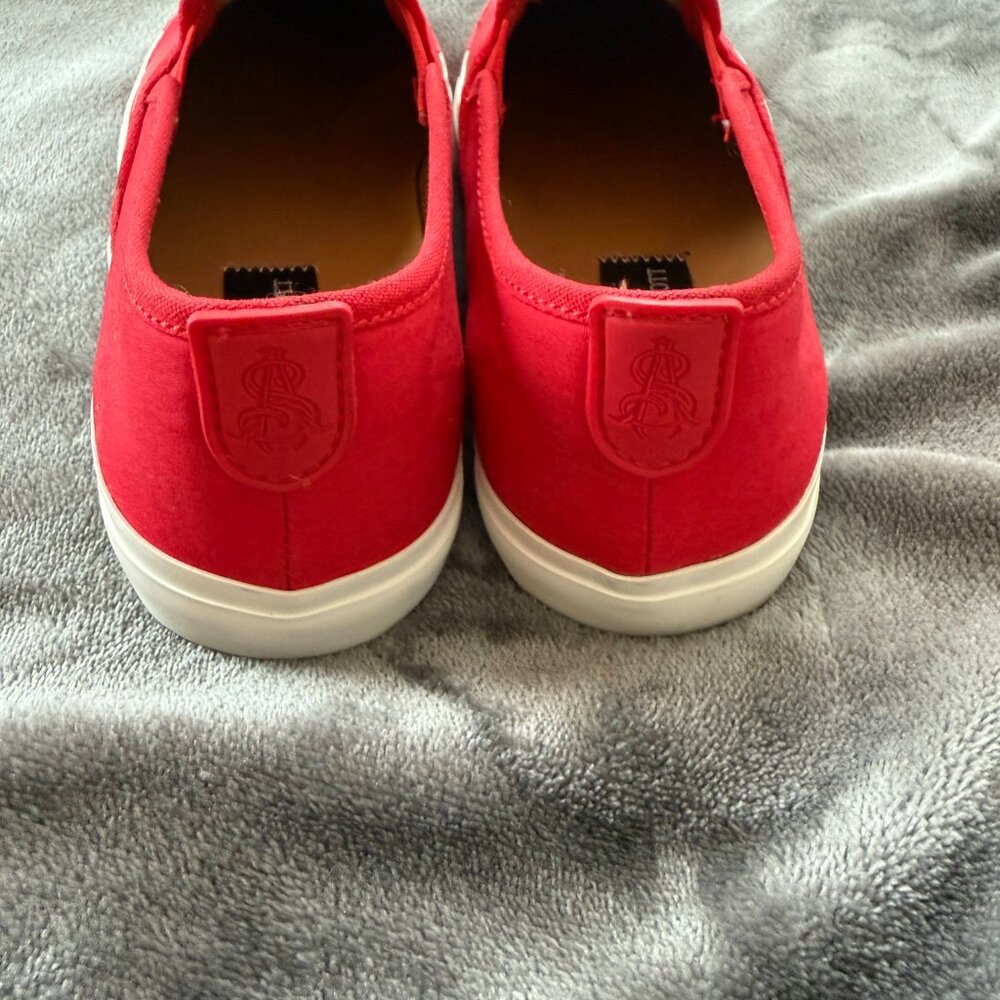 THE OFFICE OF ANGELA SCOTT Hammonds Slip-On Sneakers in Red - Picture 4 of 8